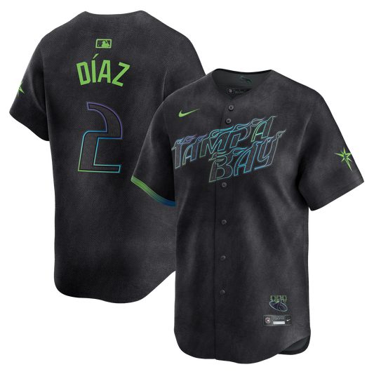 YOUTH Tampa Bay Rays YANDY DIAZ Charcoal 2024 City Connect Player Jersey