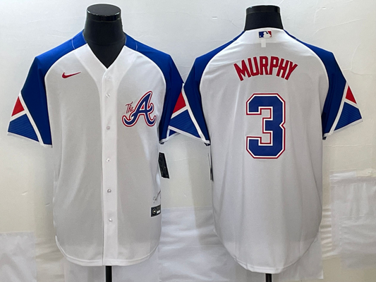 Men's Atlanta Braves Dale Murphy White 2023 City Connect Player Jersey