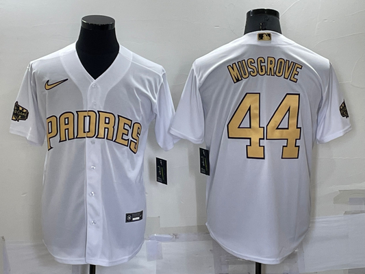 Men's San Diego Padres Joe Musgrove White 2022 All-Star Game Jersey