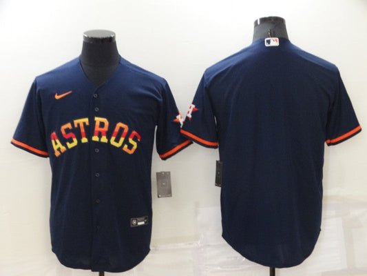 Men's Houston Astros  Navy 2022 City Connect Custom Jersey