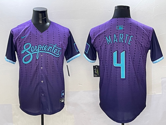 Men's Arizona Diamondbacks Ketel Marte Purple 2025 City Connect Player Jersey