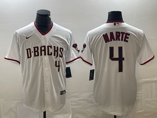 Men's Ketel Marte Arizona Diamondbacks White Player Jersey