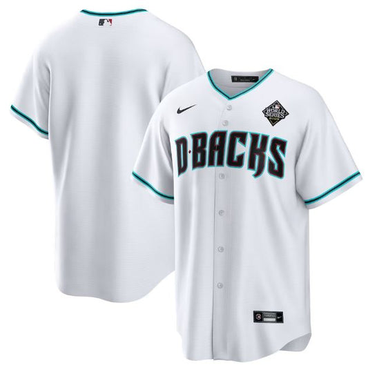 Men's Arizona Diamondbacks White 2023 World Series Replica Team Jersey