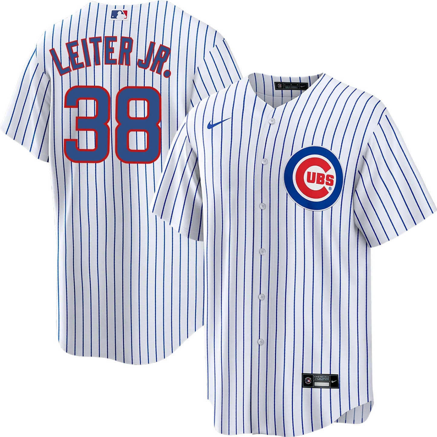 Men's  Chicago Cubs Mark Leiter Player Jersey
