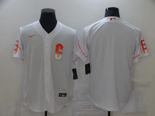 Men's San Francisco Giants PLAYER_NAME_#00 White 2021 City Connect Replica Jersey