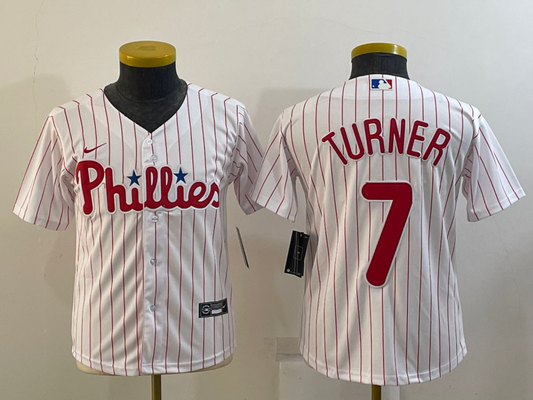 Youth Trea Turner Philadelphia Phillies Player Jersey