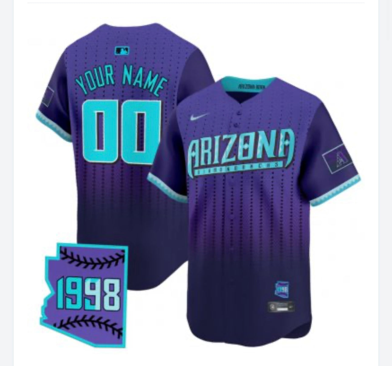 Arizona Diamondbacks Jersey - Stitched