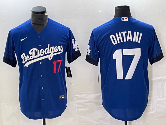 Shohei Ohtani Los Angeles Dodgers  City Connect Jersey Blue