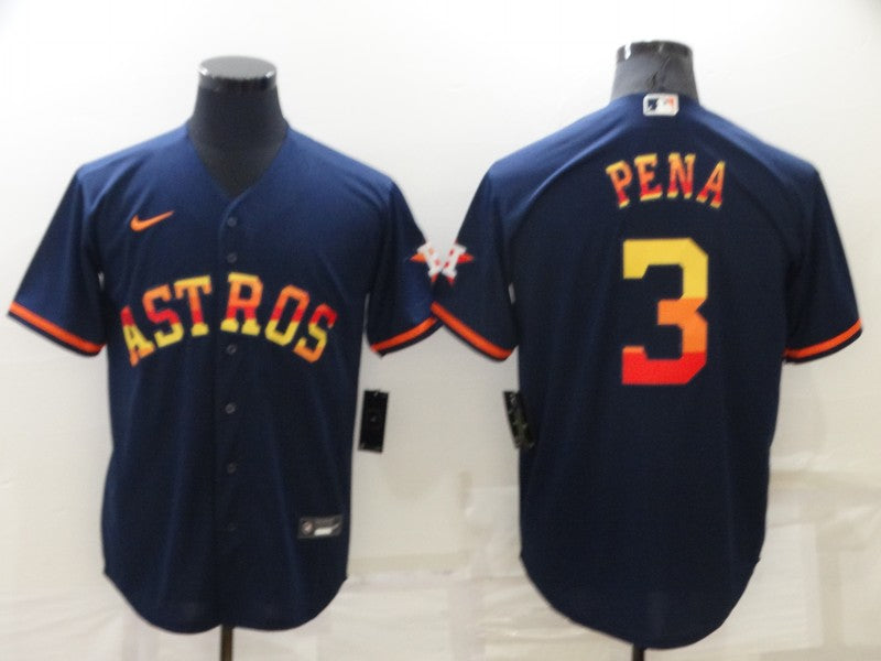 Men's Jeremy Pena Houston Astros  Navy 2022 City Connect Jersey