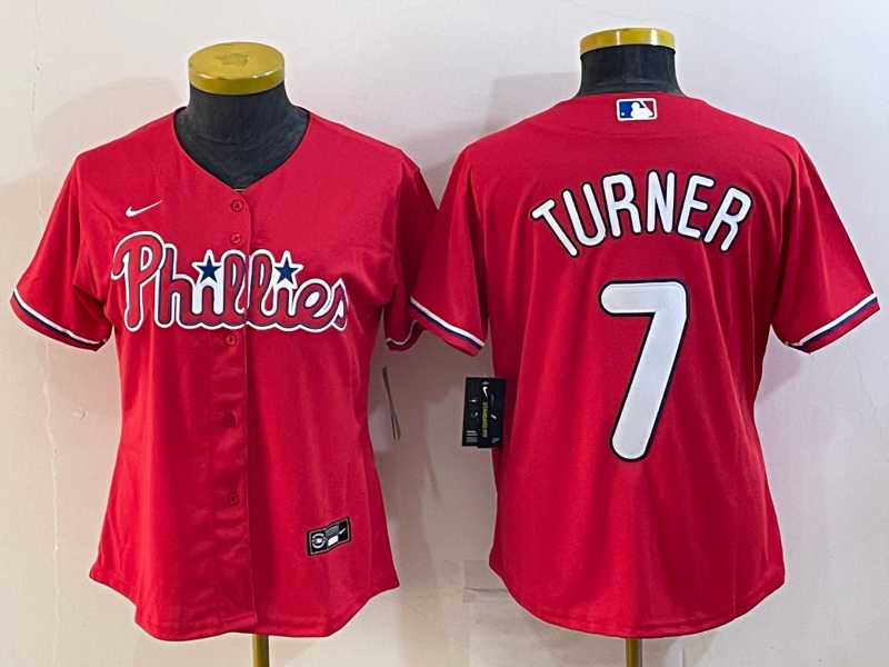 Women's Trea Turner Philadelphia Phillies Player Jersey