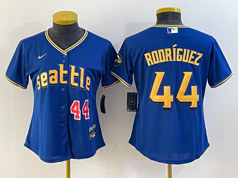 Women's Seattle Mariners Julio Rodriguez Royal 2023 City Connect Replica Player Jersey