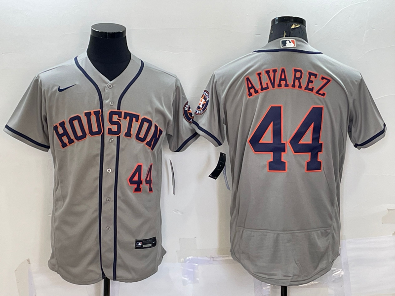 Men's Houston Astros  Yordan Alvarez #44 2022 World Series Player Jersey- Flex Base