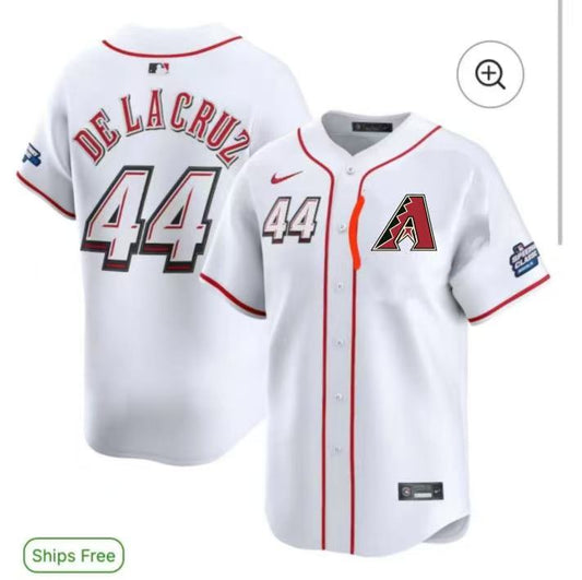 Men's De La Cruz Arizona Diamondbacks White Jersey