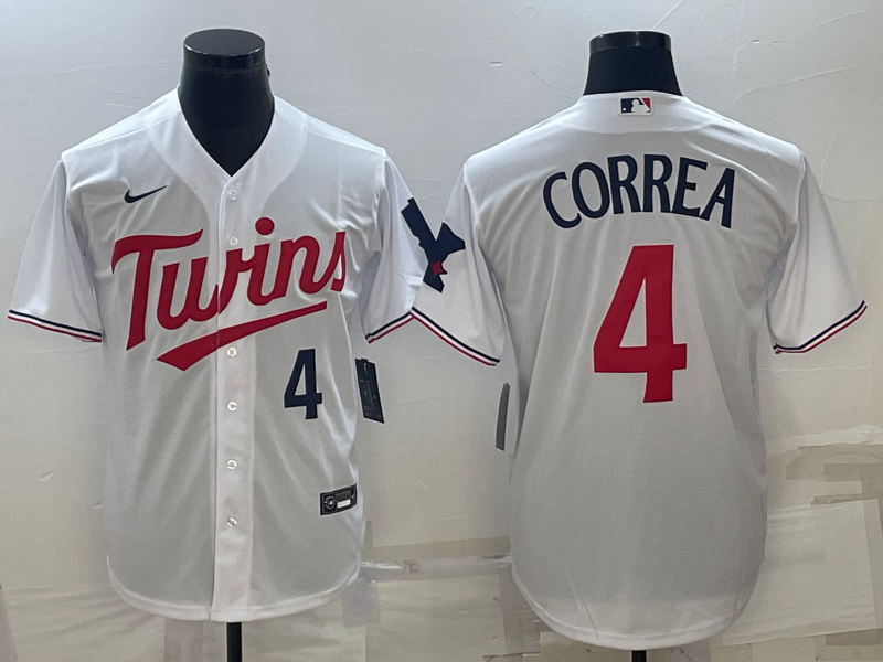 Men's Minnesota Twins Carlos Correa White Replica Jersey