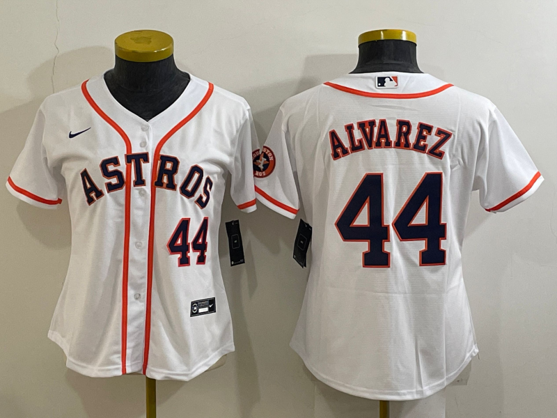 Women's Houston Astros  Yordan Alvarez #44 2022 World Series Jersey
