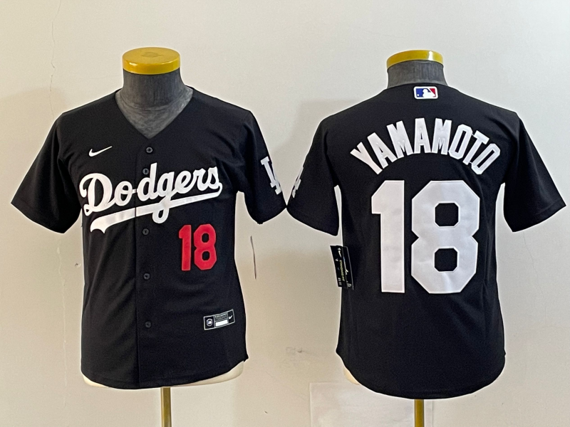 Youth Yoshinobu Yamamoto Los Angeles Dodgers  Player Jersey