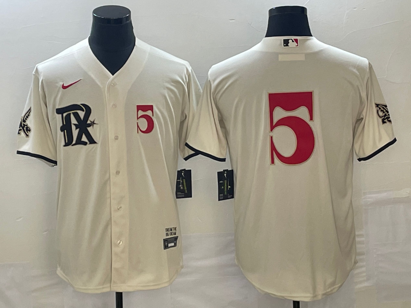 Men's Texas Rangers Corey Seager Cream 2023 City Connect Replica Player Jersey