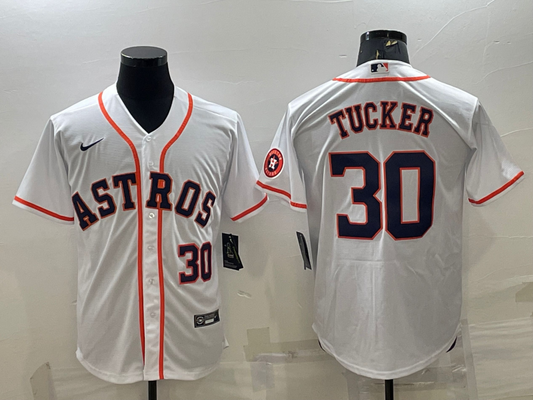 Men's Houston Astros Kyle Tucker #30 2022 World Series Player Jersey
