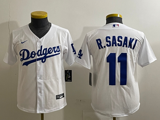 Youth Los Angeles Dodgers  Rōki Sasaki Player Jersey