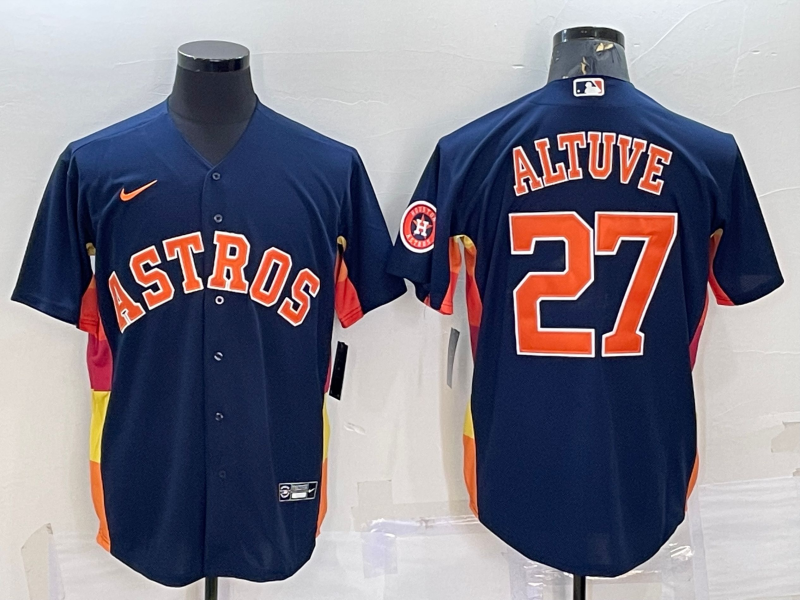 Men's Jose Altuve Houston Astros World Series Player Jersey