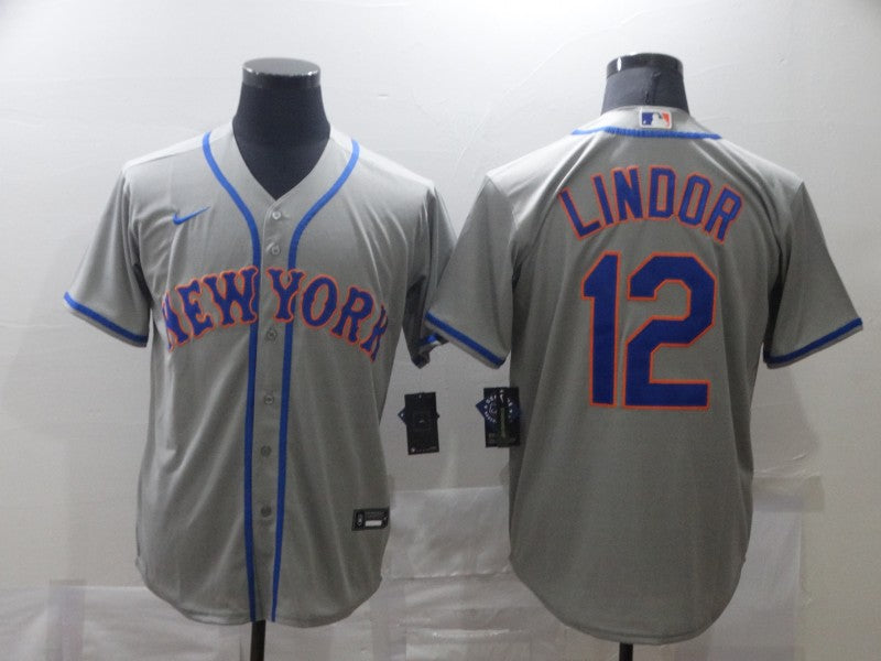 Youth Francisco Lindor#12 New York Mets Player Jersey