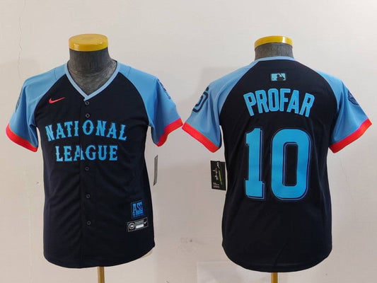 Youth National League Jurickson Profar Navy 2024 All-Star Game Player Jersey