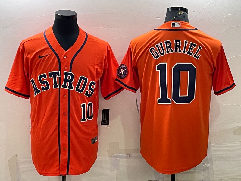 Men's Houston Astros  Yuli Gurriel #10 2022 World Series Player Jersey
