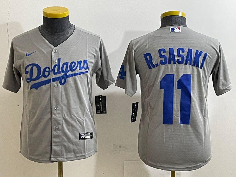 Youth Los Angeles Dodgers  Rōki Sasaki Player Jersey
