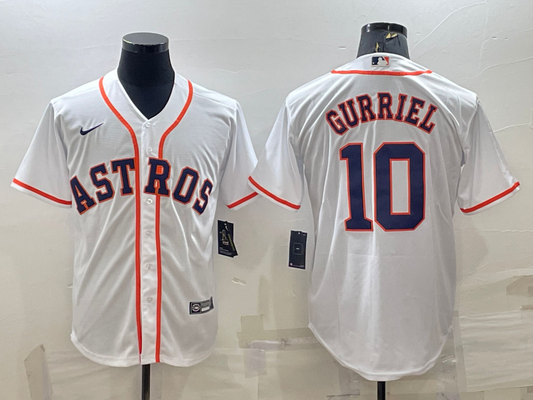 Men's Yuli Gurriel #10 Houston Astros Player Jersey