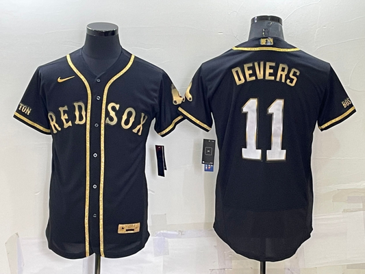 Men's Boston Red Sox Rafael Devers Player Black Jersey