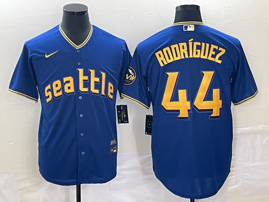 Men's Seattle Mariners Julio Rodriguez Royal 2023 City Connect Replica Player Jersey