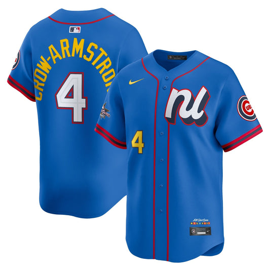 Men's National League Pete Crow-Armstrong Blue 2025 All-Star Player Jersey