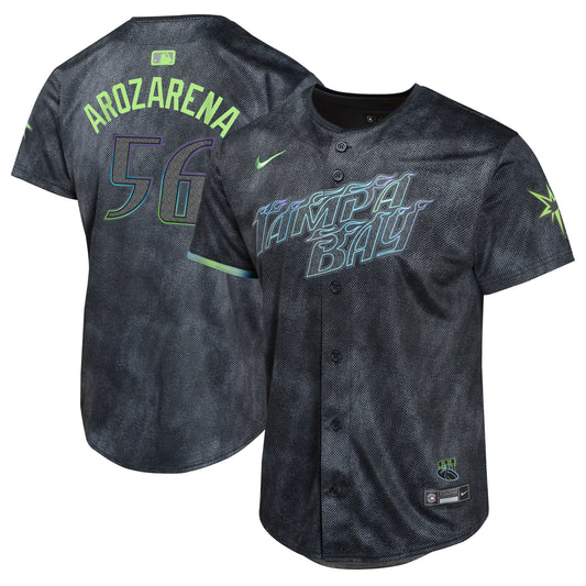 YOUTH Tampa Bay Rays Randy Arozarena Charcoal 2024 City Connect Player Jersey