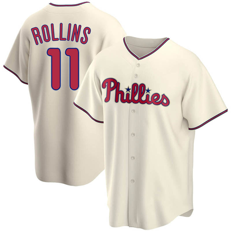 Men's Jimmy Rollins Philadelphia Phillies Player Jersey