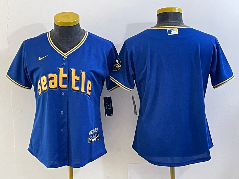 Women's Seattle Mariners Royal 2023 City Connect Replica Player Custom Jersey