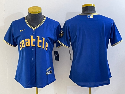 Women's Seattle Mariners Royal 2023 City Connect Replica Player Custom Jersey