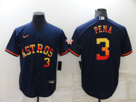 Men's Jeremy Pena Houston Astros  Navy 2022 City Connect Jersey