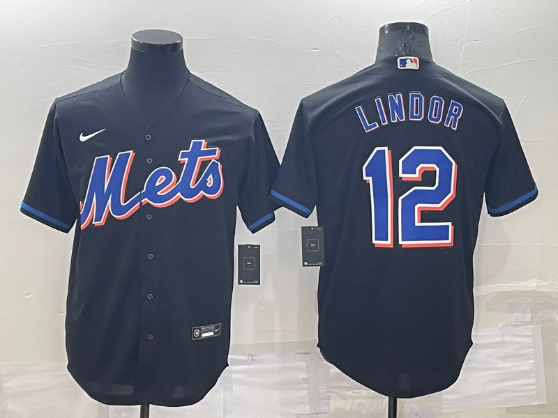 Youth Francisco Lindor#12 New York Mets Player Jersey