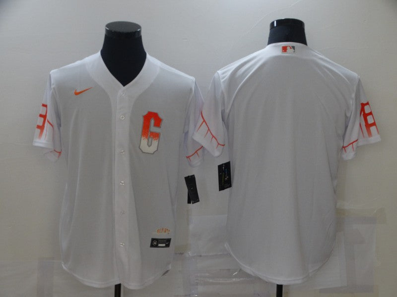 Men's San Francisco Giants PLAYER_NAME_#00 White 2021 City Connect Replica Jersey