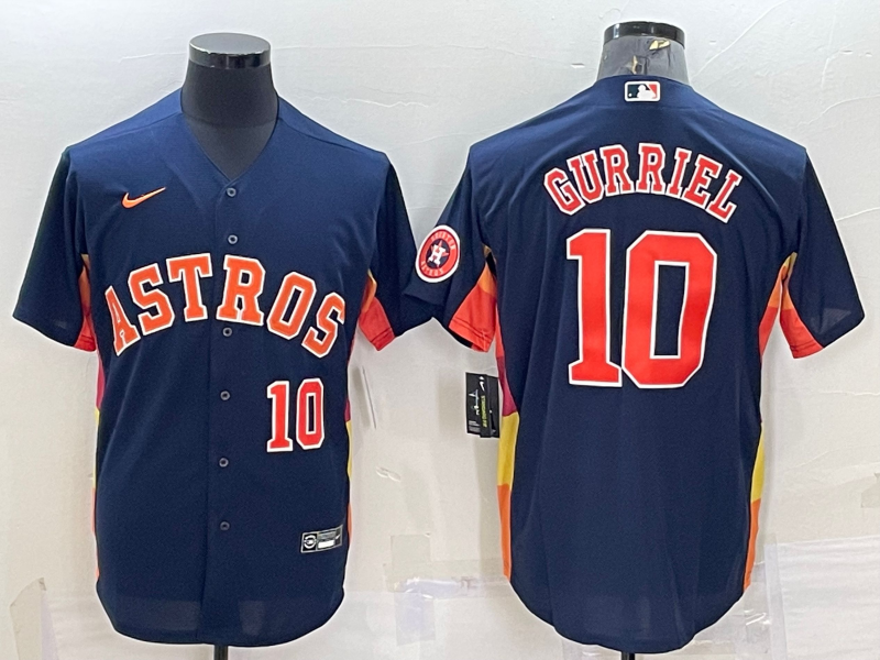 Men's Houston Astros  Yuli Gurriel #10 2022 World Series Player Jersey