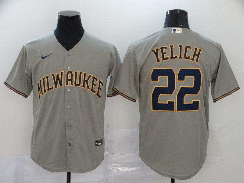 Men's Christian Yelich Milwaukee Brewers Player Jersey