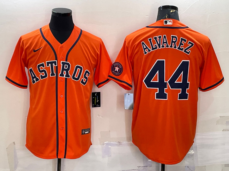 Men's Yordan Alvarez #44 Houston Astros 2022 World Series Player Jersey