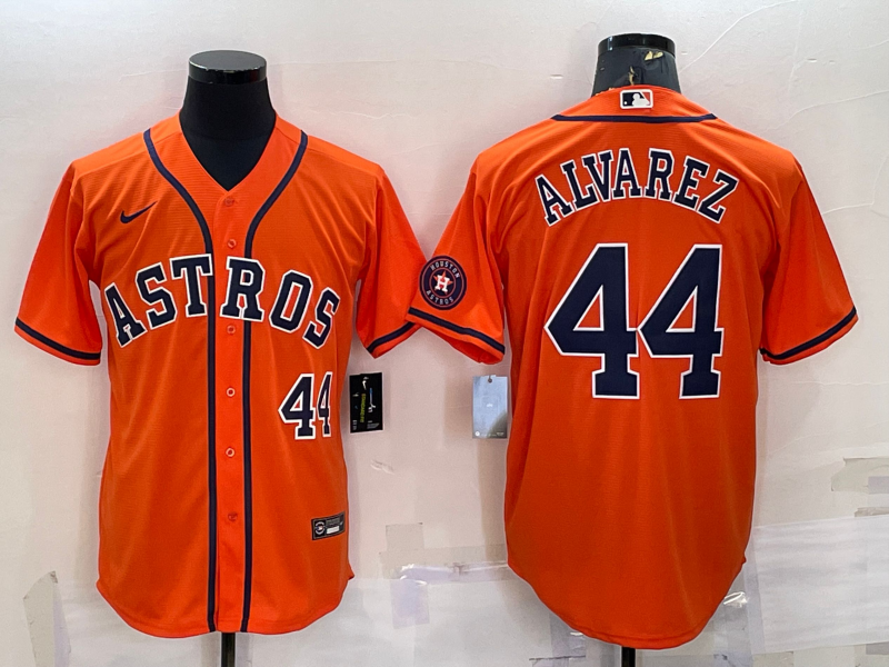 Men's Houston Astros  Yordan Alvarez #44 2022 World Series Player Jersey