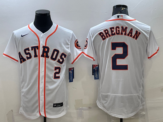 Men's Alex Bregman Houston Astros 2022 World Series Player Jersey -Flex Base
