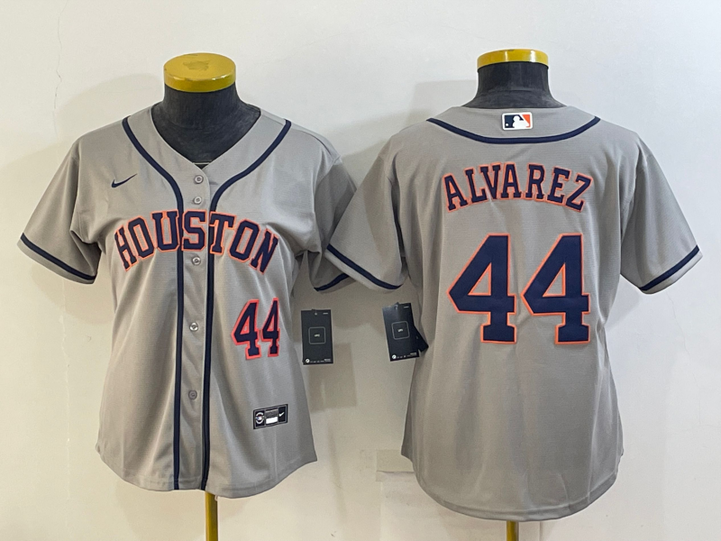 Women's Houston Astros  Yordan Alvarez #44 2022 World Series Jersey