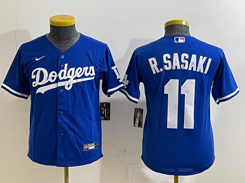 Youth Los Angeles Dodgers  Rōki Sasaki Player Jersey