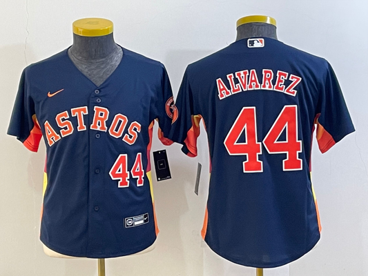 Women's Houston Astros  Yordan Alvarez #44 2022 World Series Jersey