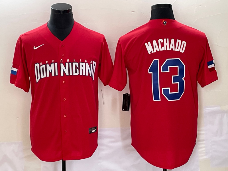 Men's Manny Machado Dominican Republic 2023 World Baseball Classic Replica Jersey