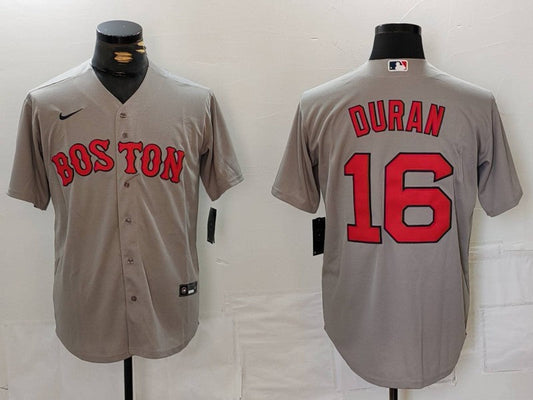 Men's Boston Red Sox Jarren Duran Gray Player Jersey