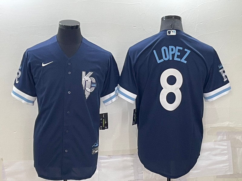 Men's Nicky Lopez Kansas City Royals 2022 City Connect Replica Jersey - Navy